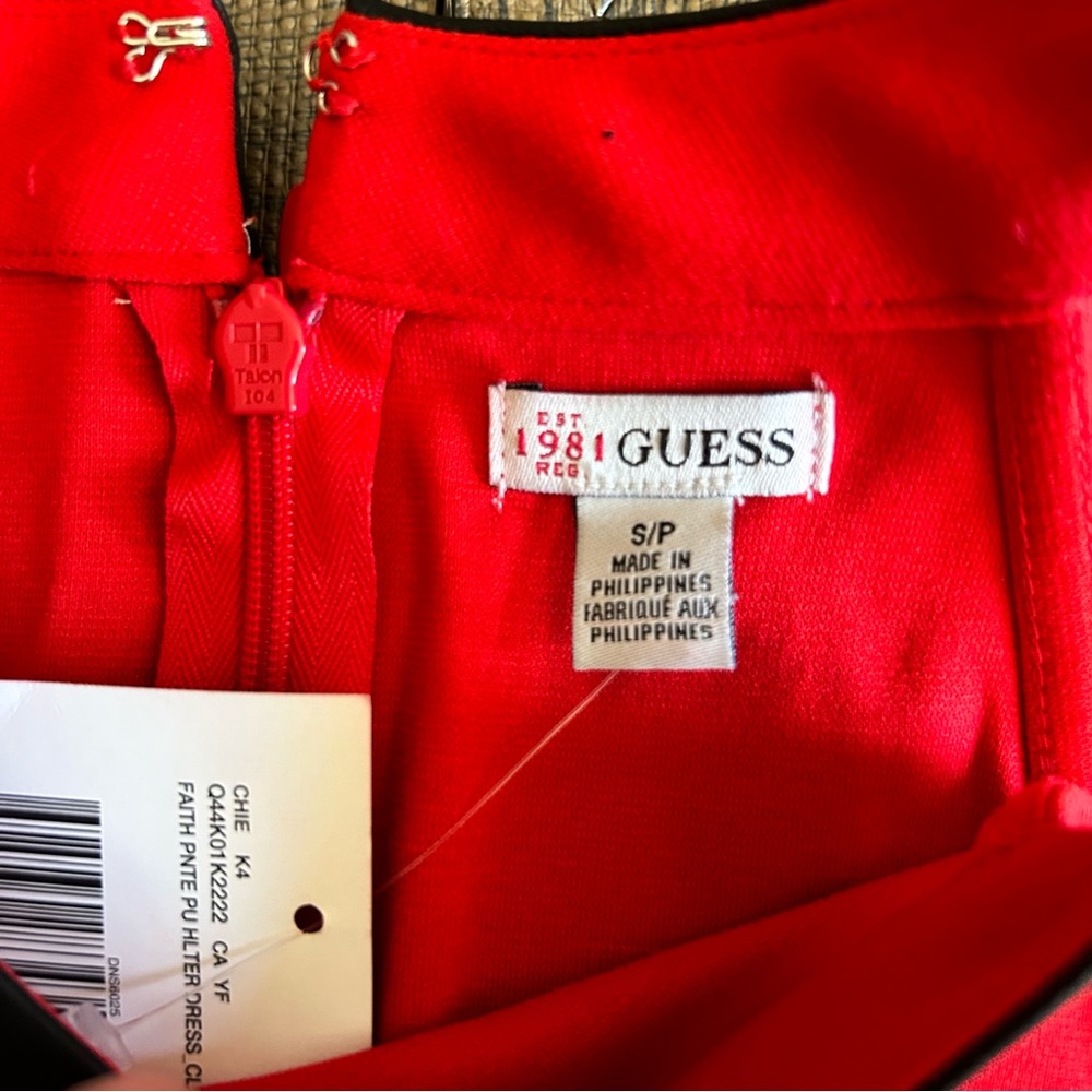 NWT! | Guess | Red Body Con Dress | Size S - Picture 7 of 11